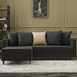 Ecksofa Balcab Home | 215 x 150 x 80 cm | Anthrazit