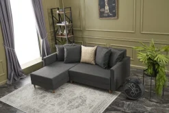 Ecksofa Balcab Home | 215 x 150 x 80 cm | Anthrazit