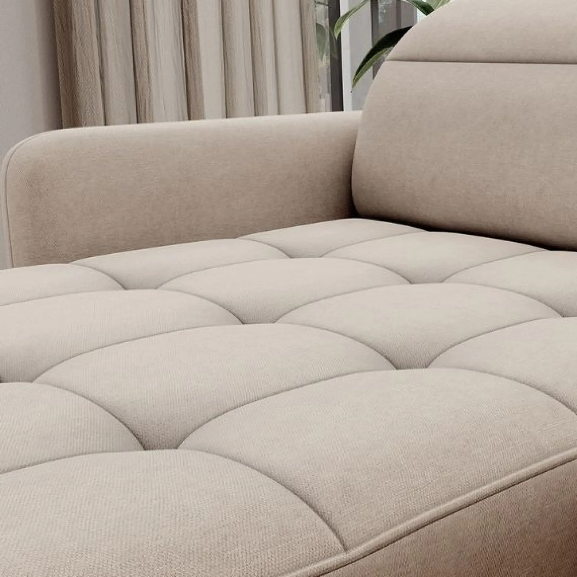 Ecksofa Bernardo | 306 x 165 x 100 cm | Beige