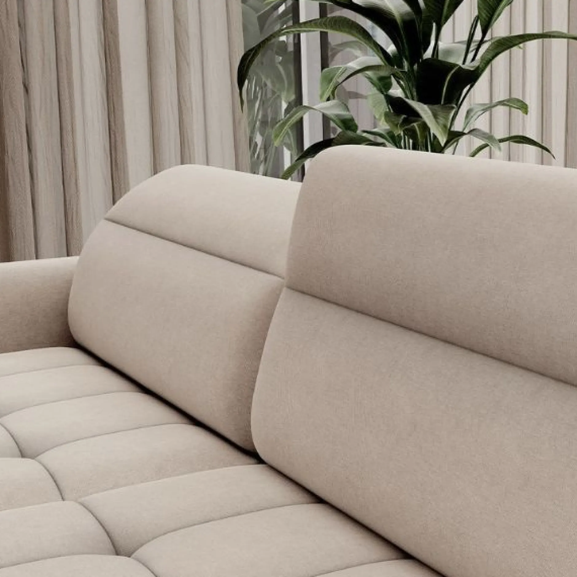 Ecksofa Bernardo | 306 x 165 x 100 cm | Beige
