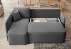 Ecksofa Henrichs | 206 x 150 x 89 cm | Dunkelgrau