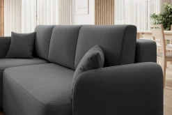 Ecksofa Henrichs | 206 x 150 x 89 cm | Dunkelgrau