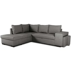 Ecksofa Mitchell links - mit Stauraum - anthrazit