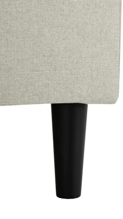 Ecksofa Tweety links - 192x137x82cm - beige Stoff