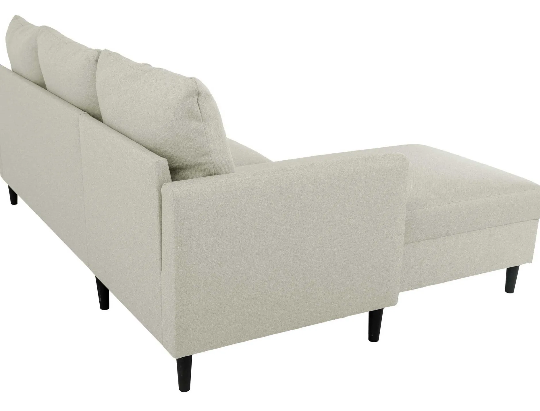 Ecksofa Tweety links - 192x137x82cm - beige Stoff