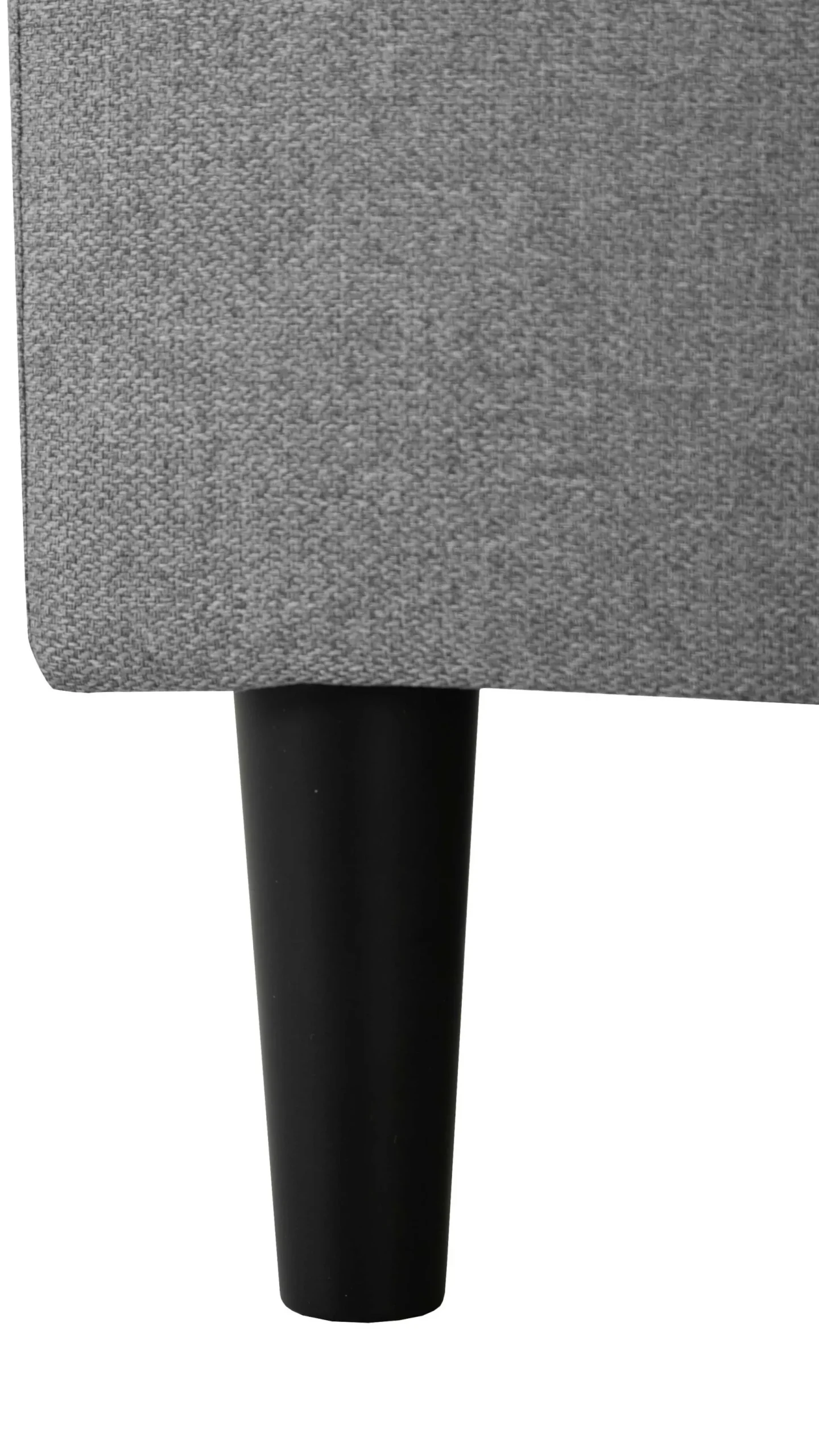 Ecksofa Tweety links - 192x137x82cm - grauer Stoff