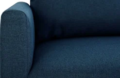 Ecksofa Tweety links - 192x137x82cm - marineblauer Stoff