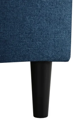 Ecksofa Tweety links - 192x137x82cm - marineblauer Stoff