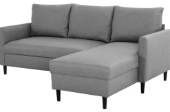 Ecksofa Tweety rechts - 192x137x82cm - grauer Stoff