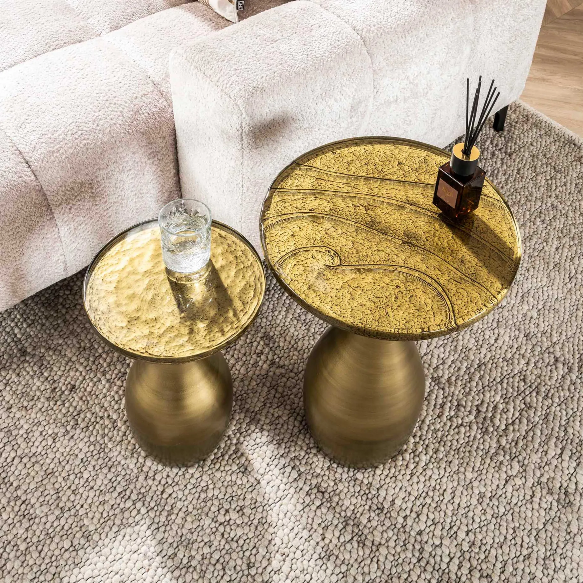 Eclipse Beistelltisch M - Antik Gold