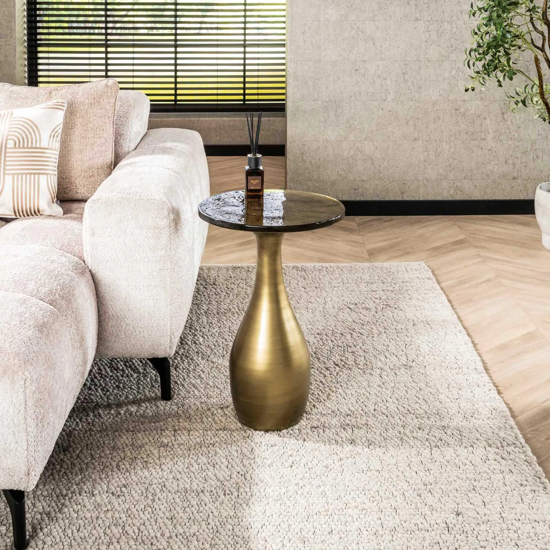 Eclipse Beistelltisch M - Antik Gold