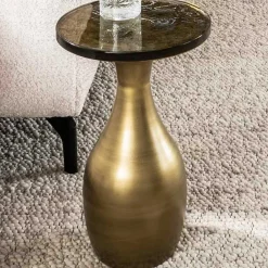 Eclipse Drop S Beistelltisch in Antique Gold