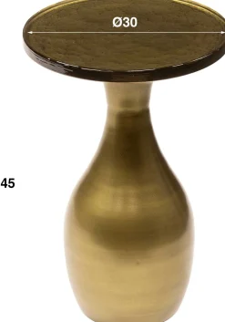 Eclipse Drop S Beistelltisch in Antique Gold