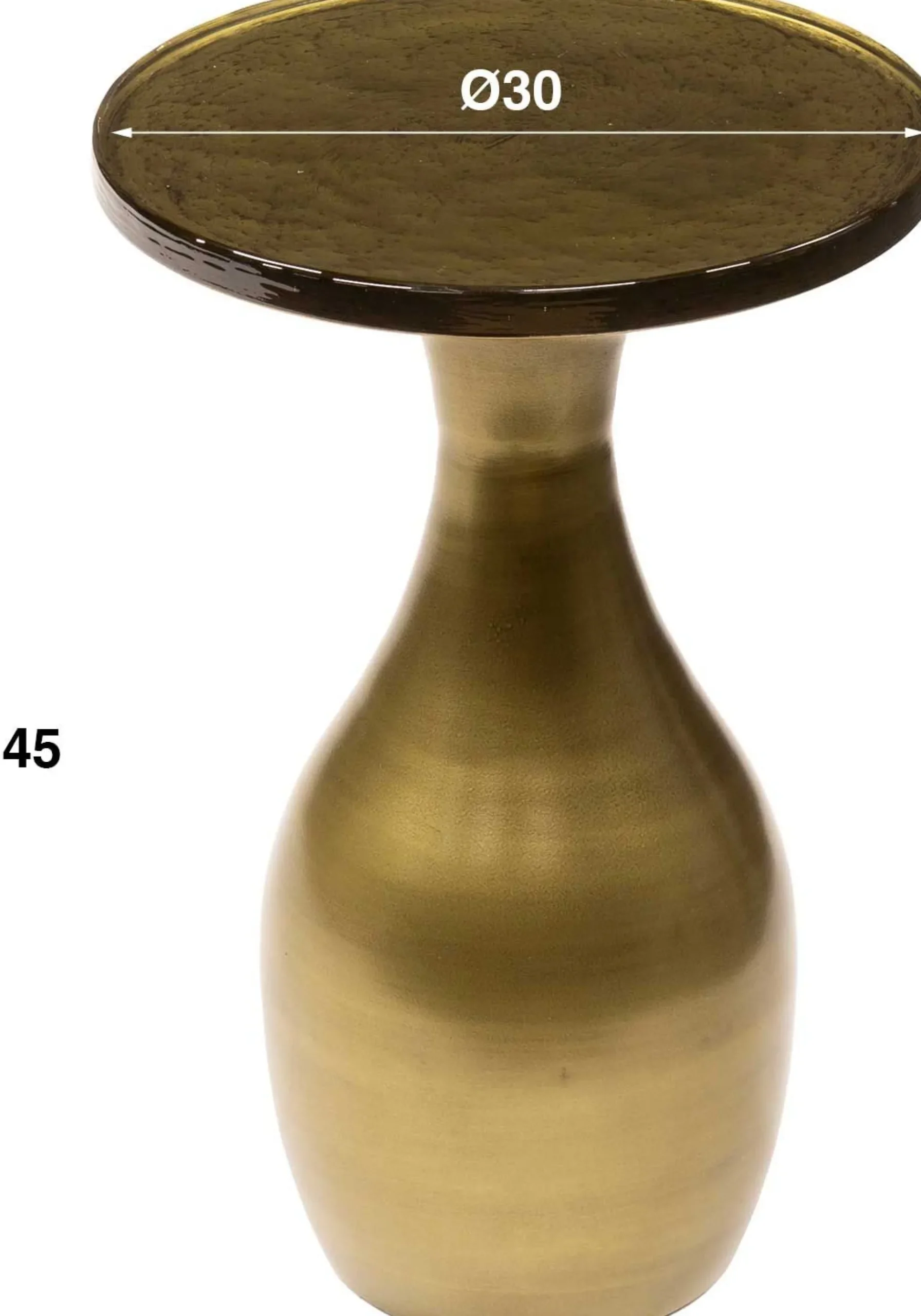 Eclipse Drop S Beistelltisch in Antique Gold