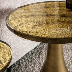 Eclipse Drop S Beistelltisch in Antique Gold