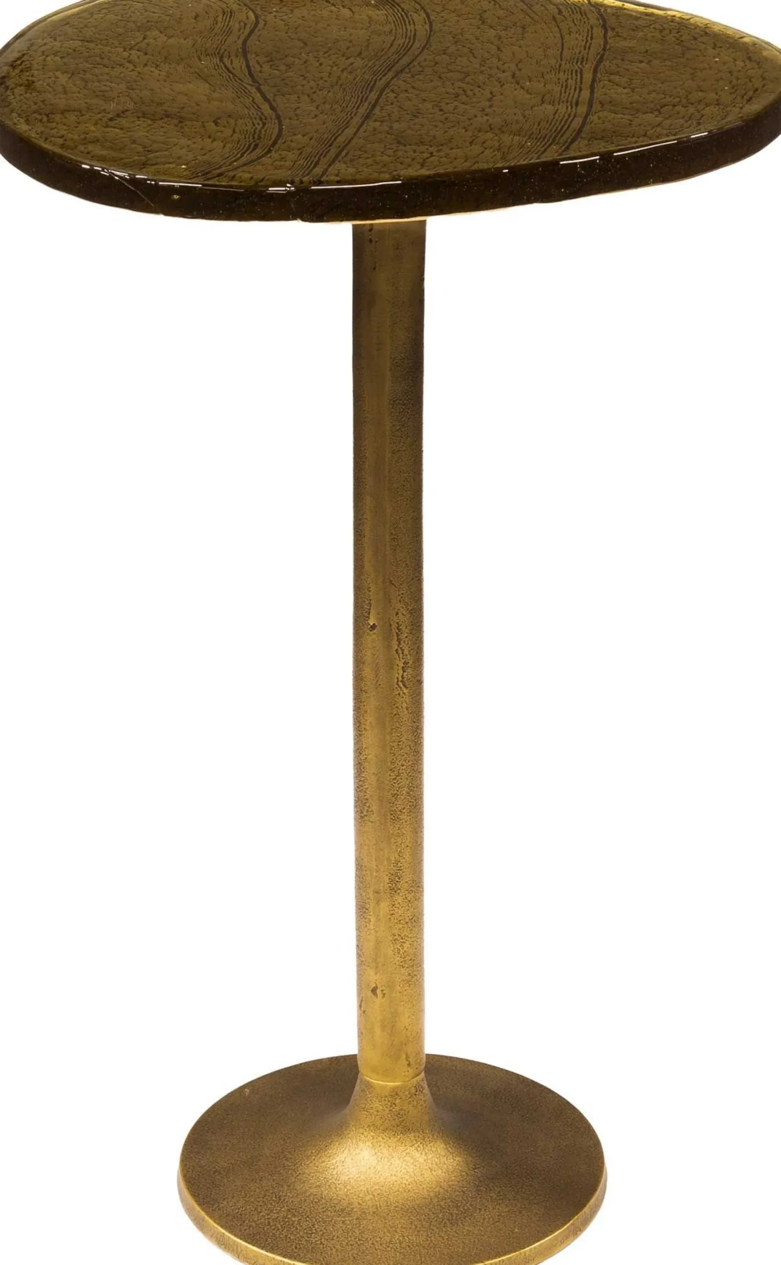 Eclipse L Beistelltisch Antique Gold Finish