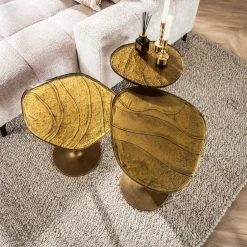 Eclipse M Beistelltisch in Antik Gold