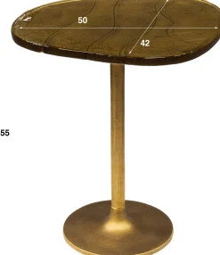 Eclipse M Beistelltisch in Antik Gold