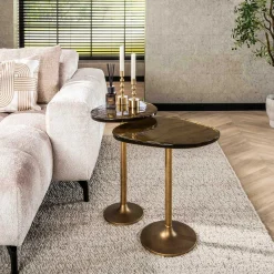 Eclipse M Beistelltisch in Antik Gold