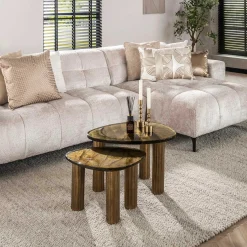Eclipse M Couchtisch in Antikgold