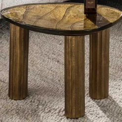 Eclipse S Antique Gold Couchtisch