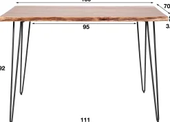 Eddard Bartisch 130x70 cm-massive Akazie