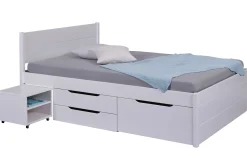Efetivo Doppelbett 140x200cm mit Stauraum - weiß