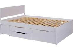 Efetivo Doppelbett 180x200cm mit Stauraum - weiß