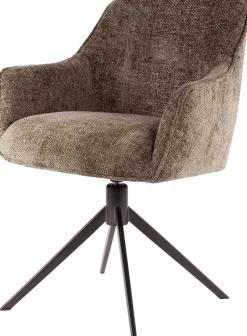 Eimerstuhl Giacomo - 61x62x83cm - drehbar - taupe