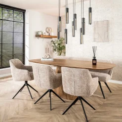 Eimerstuhl Giacomo - 61x62x83cm - drehbar - sand