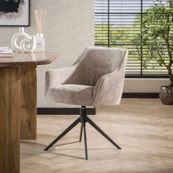 Eimerstuhl Giacomo - 61x62x83cm - drehbar - sand