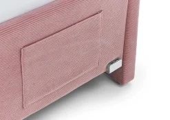 Einzelbett Cool | Mit Rückenlehne | 90 x 200 cm | Rosa Design