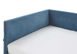 Einzelbett Cool | Mit Rückenlehne | 90 x 200 cm | Blaues Design