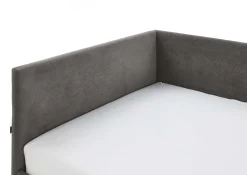Einzelbett Cool | Mit Rückenlehne | 120 x 200 cm | Anthrazit Design