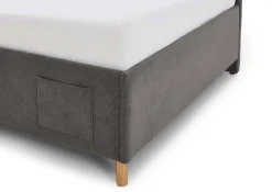 Einzelbett Cool | Mit Rückenlehne | 120 x 200 cm | Anthrazit Design