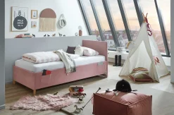 Einzelbett Cool | 90 x 200 cm | Rosa Design