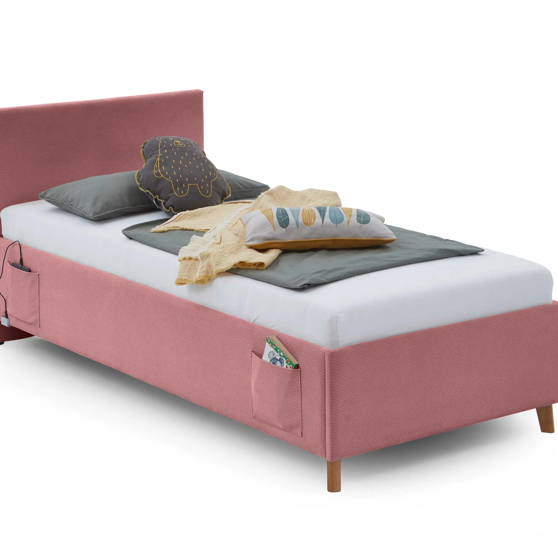 Einzelbett Cool | 120 x 200 cm | Rosa Design