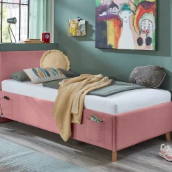 Einzelbett Cool | 120 x 200 cm | Rosa Design
