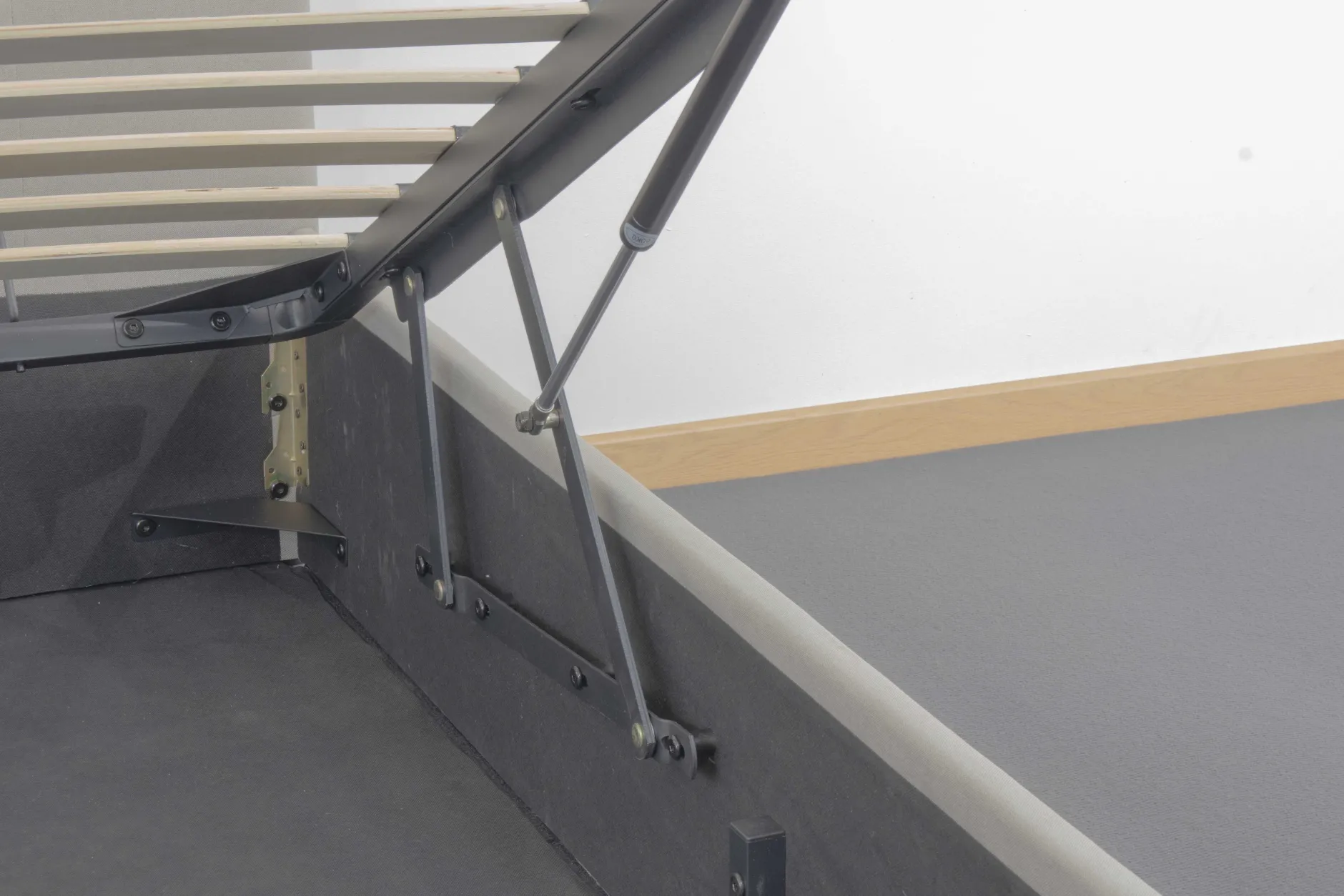 Einzelbett Corbi mit Stauraum 90x200 - sand