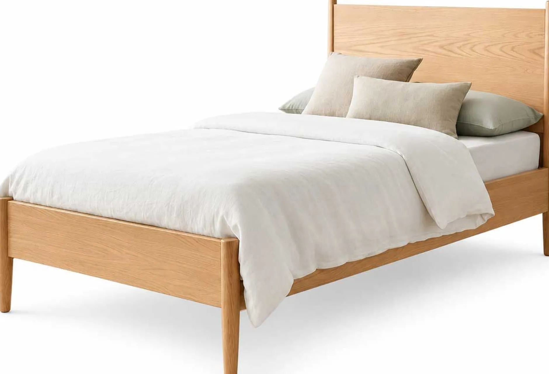 Einzelbett Loft - 90x200cm - mit Lattenrost - massiver Eiche