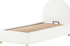 Einzelbett Maeva - 90x200cm - mit Stauraum - weiß