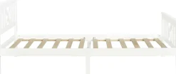 Einzelbett Milo - 90x200cm - massivem Kiefernholz - weiß