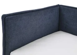 Einzelbett Ollie | Mit Rückenlehne | 120 x 200 cm | Dunkelblaues Design