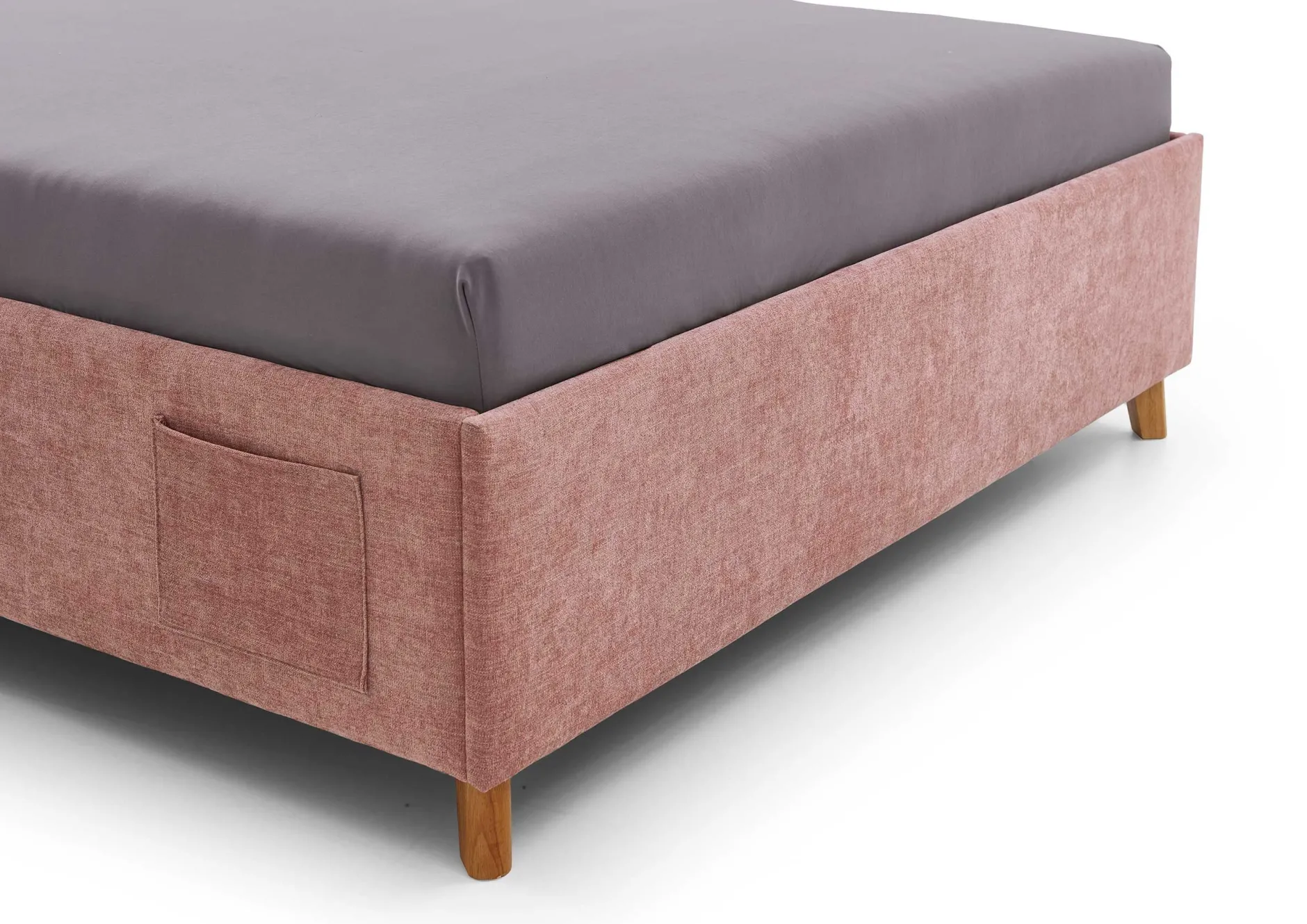Einzelbett Ollie | 120 x 200 cm | Rosa Design
