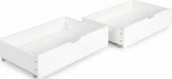 Einzelbett Rover - 90x200cm - mit Schubladen - massivem Kiefernholz - weiß