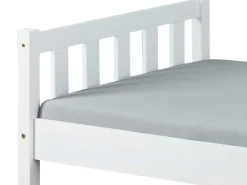 Einzelbett Vilmar massivholz - weiß