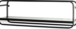 Eleganten Wandregal | 60 x 15 x 20 cm | Schwarz