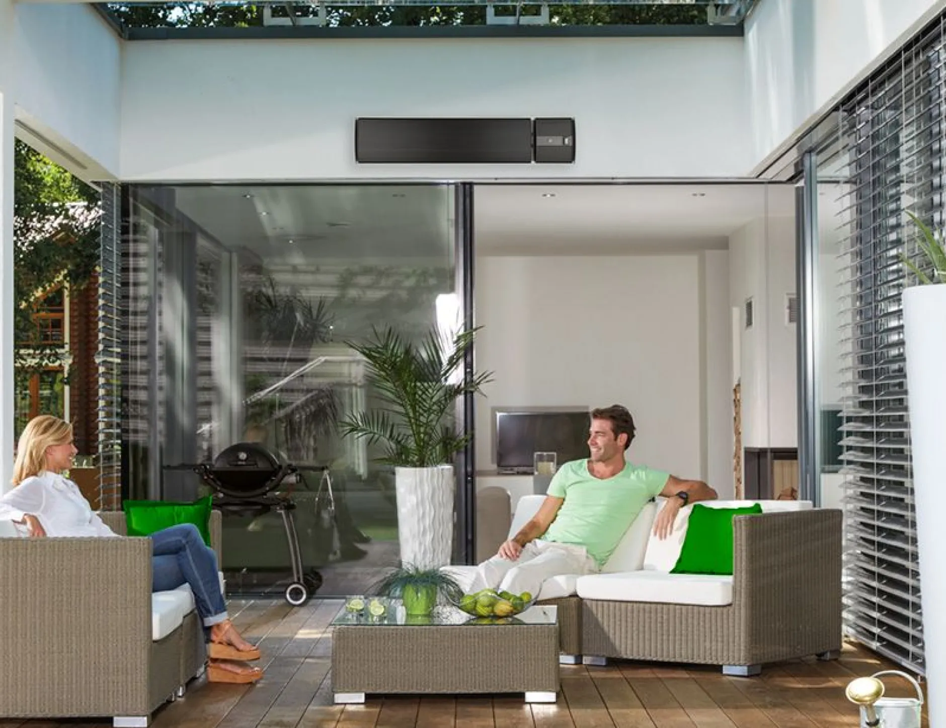 Elektrischer Terrassenheizer Hermes - schwarz