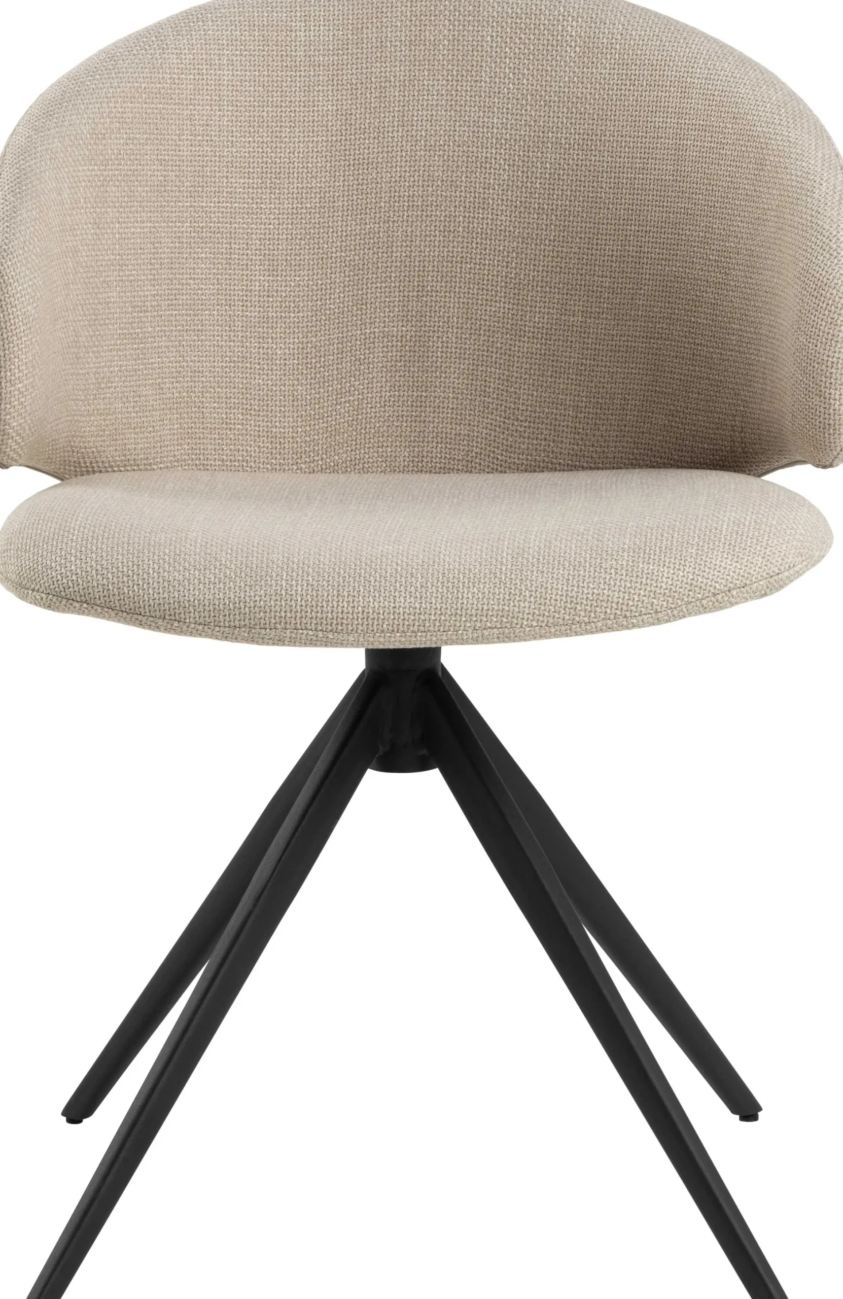 Ella Esszimmerstuhl - drehbar - Stoff - beige