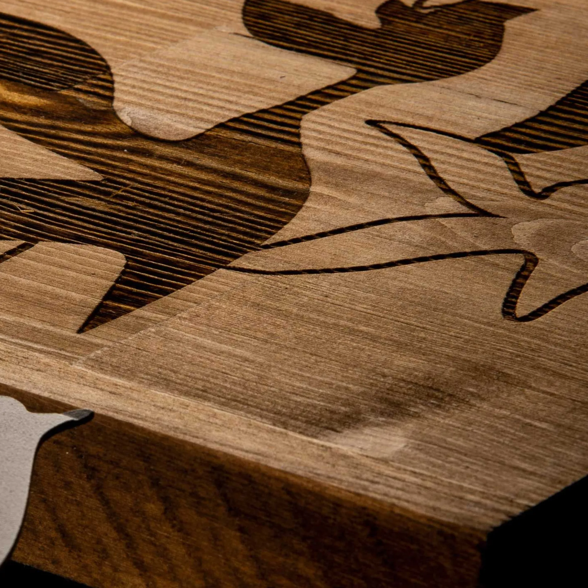 Enzo Dekoratives Wandaccessoire aus Holz | Holzrahmen | 111 x 25 cm